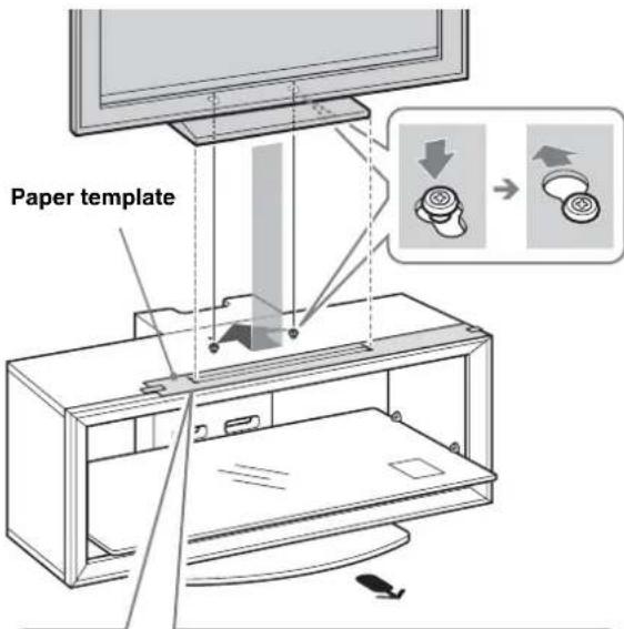 SONY SUFL300M - Install the TV onto the TV Stand. - 1