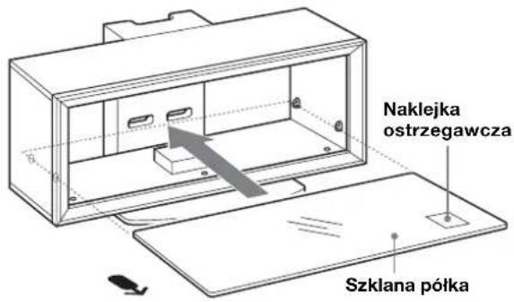 SONY SUFL300M - Zamocować szklaną półkę. - 1
