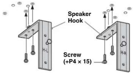 SONY SUFL300M - Attach the Speaker Hook. - 2