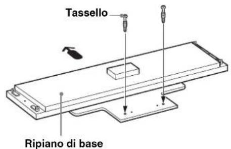 SONY SUFL300M - Fissare il sostegno posteriore al ripiano di base. - 1