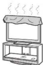 SONY SUFL300M - Do not cover the ventilation holes of the TV. - 1