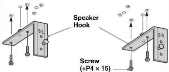 SONY SUFL300M - Attach the Speaker Hook. - 3