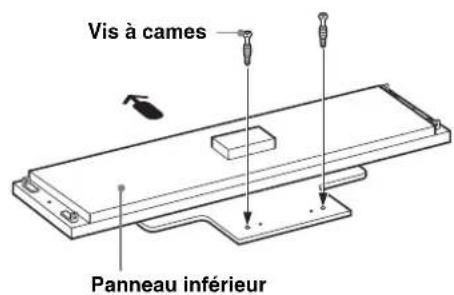 SONY SUFL300M - Fixez le pilier arrière au panneau inférieur. - 1