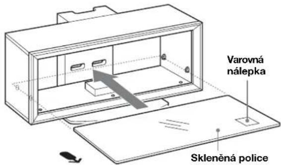 SONY SUFL300M - Připevnění skleněných polic. - 1