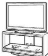 SONY SUFL300M - Använd inte ett TV-stativ som har sprickor. - 1