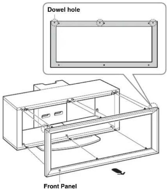 SONY SUFL300M - Attach the Front Panel to the TV Stand. - 1