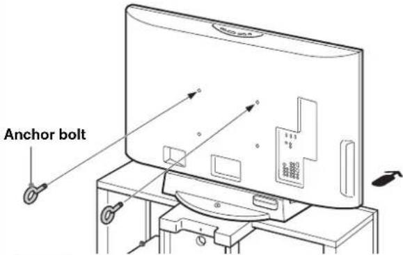 SONY SUFL300M - Attach the anchor bolts. - 1