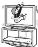 SONY SUFL300M - TV'ye yaslanmayın veya asılmayın. - 1