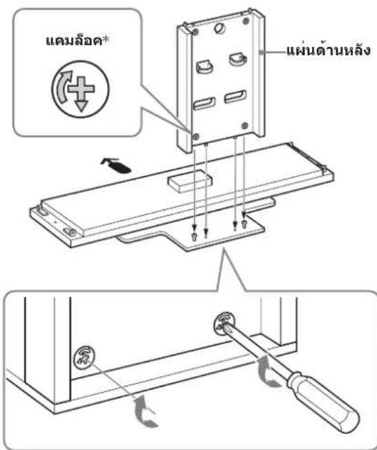 SONY SUFL300M - ติดตั้งแผ่นด้านหลังเข้ากับแผ่นฐาน ด้านลาง - 2