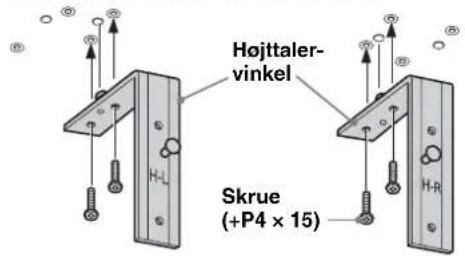 SONY SUFL300M - Sæt højttalervinklen på. - 2