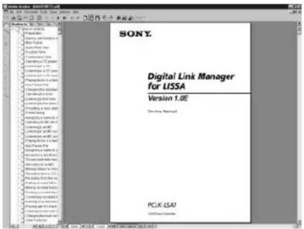 SONY PCLKLSA1 - Using the on-line manual - 2