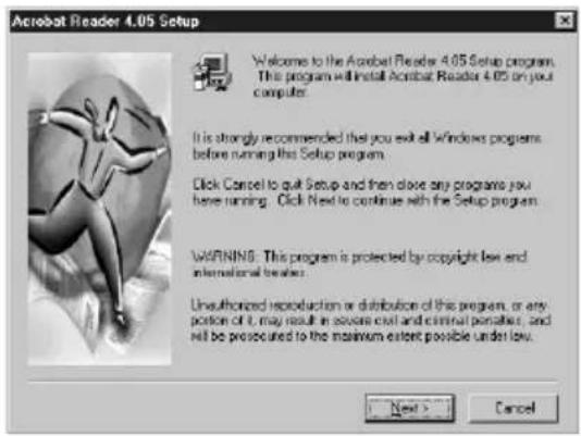 SONY PCLKLSA1 - Installing the Adobe Acrobat Reader - 1