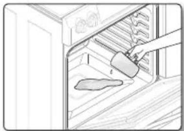 SAMSUNG NE58H9970WS - How to set the oven for steam-cleaning - 1