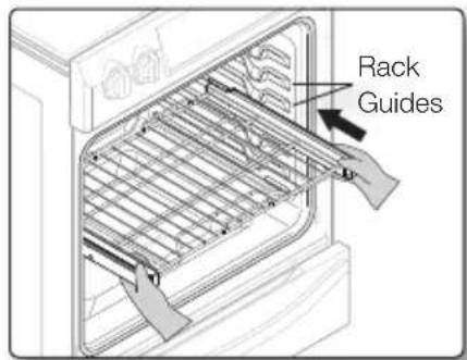SAMSUNG NE58H9970WS - Installing the Gliding rack - 1
