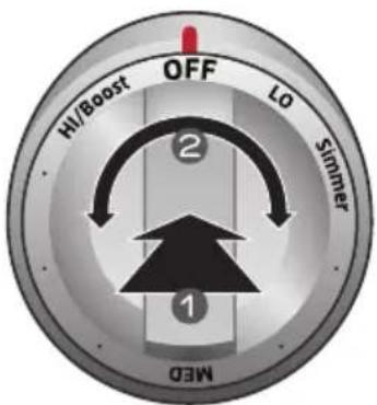 SAMSUNG NE58H9970WS - Induction cooktop control knob - 2