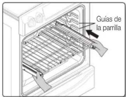 SAMSUNG NE58H9970WS - Instalación de la parrilla deslizante - 1