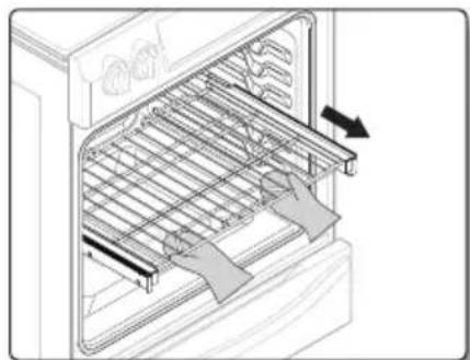 SAMSUNG NE58H9970WS - Retrait de la grille coulissante - 1