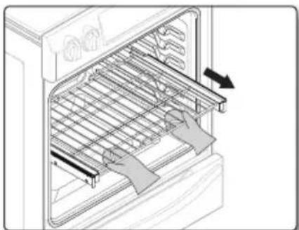 SAMSUNG NE58H9970WS - Removing the Gliding rack - 1