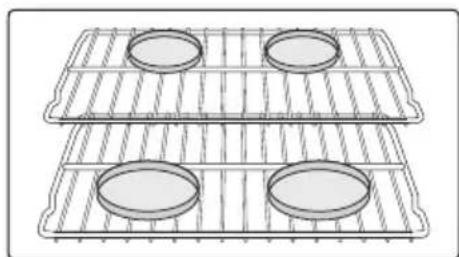 SAMSUNG NE58H9970WS - Two Rack Baking Recommendations - 2