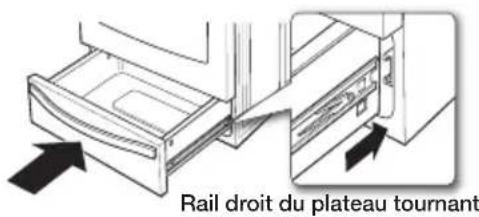SAMSUNG NE58H9970WS - Comment remettre le tiroir chauffe-plat en place ? - 1