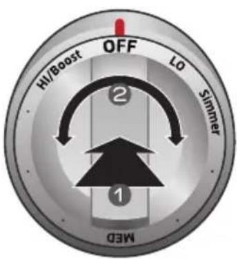 SAMSUNG NE58H9970WS - Perilla de control de la cubierta de inducción - 2