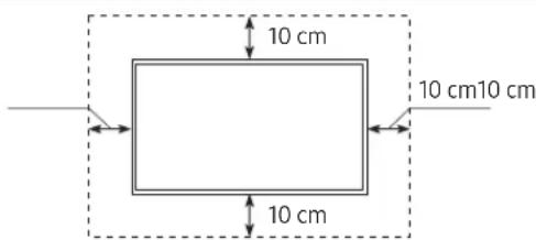 SAMSUNG UE65TU7075U - Ventilation adaptée de votre téléviseur - 2
