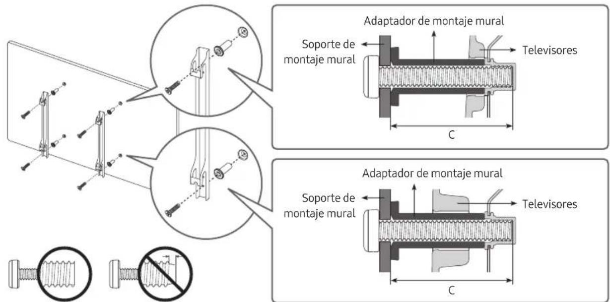 SAMSUNG UE43RU6025K - Instalación del teovisor en una pared - 2
