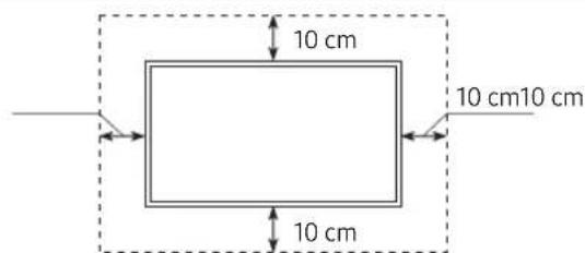 SAMSUNG UE43RU6025K - Sorg for correkt ventilation til dit tv - 2