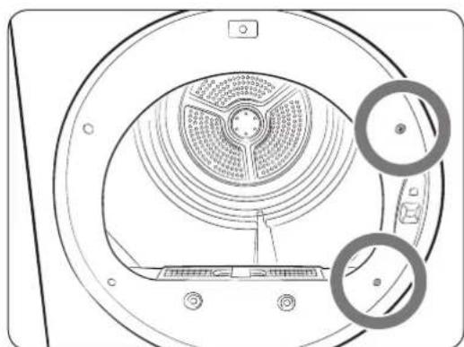 SAMSUNG DV22K6800EX - Switching the door position - 3
