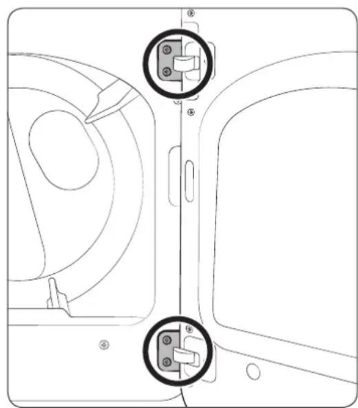 SAMSUNG DVE50T7350W - Cambi ar la posicón de la puerta - 1