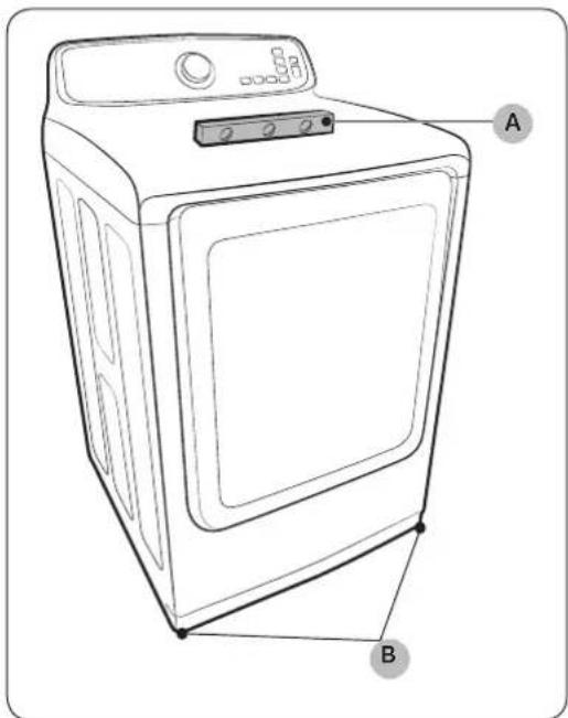 SAMSUNG DVE50T7350W - PASO 4 Nivele la secadora - 1