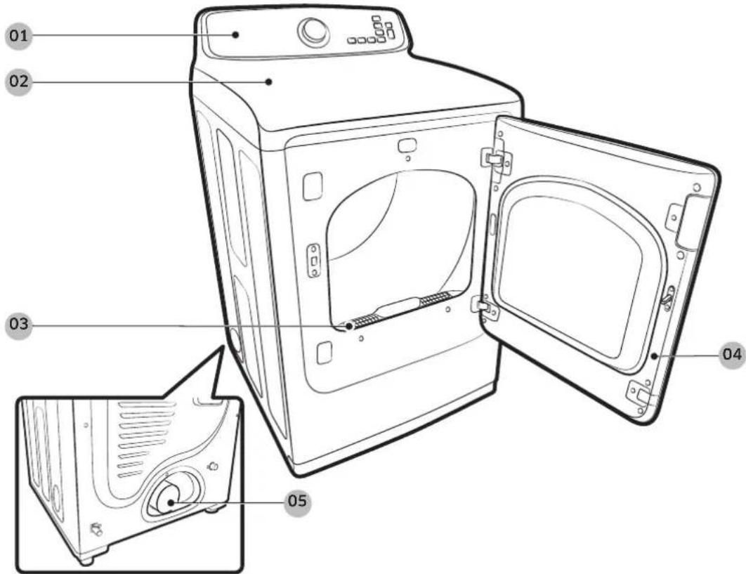 SAMSUNG DVE50T7350W - Components - 1