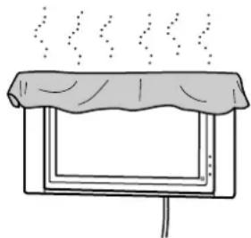 SONY SUPW1 - Blokkeer de ventilatiegaten van het beeldscherm Niet. - 1