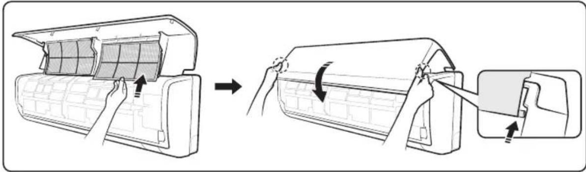 SAMSUNG AM056KNQDEH - Reassembling the air filter - 1