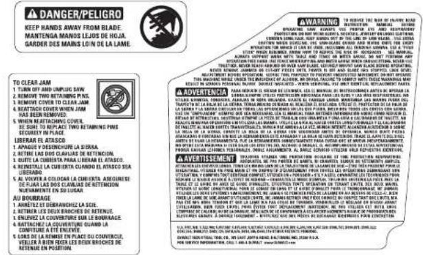 DEWALT DW744X - GARANTIE DE REMBOURSEMENT DE 90 JOURS - 1