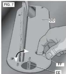 DEWALT DW744X - TO ASSEMBLE THE THROAT PLATE (FIG. 7) - 1