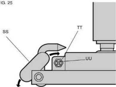 DEWALT DW744X - AJUSTE DE LA ESCUADRA DE INGLETE (FIG. 25) - 1