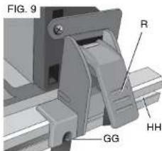 DEWALT DW744X - ASSEMBLING THE RIP FENCE (FIG. 8, 9) - 2
