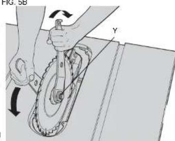 DEWALT DW744X - POSITIONING THE RIVING KNIFE (FIG. 6) - 4