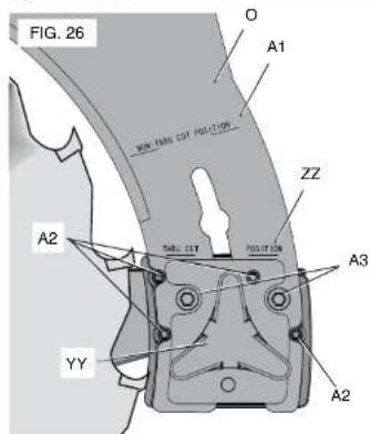 DEWALT DW744X - ALIGNING RIVING KNIFE TO BLADE (FIG. 26) - 2
