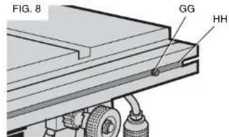 DEWALT DW744X - INSTALACION DE LA GUIA DE CORTE LONGITUDINAL (FIG. 8, 9) - 1