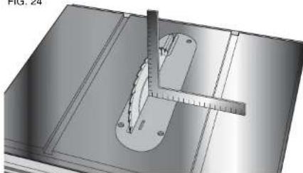 DEWALT DW744X - RéGLAGE DE L'ALIGNEMENT DE LAME (FIG. 22) (Lame parallelle à la fente d'onglet) - 3
