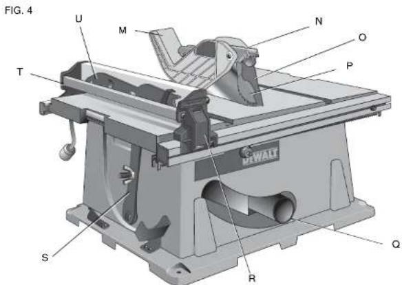 DEWALT DW744X - DESCRIPTION (Fig. 3, 4) - 2