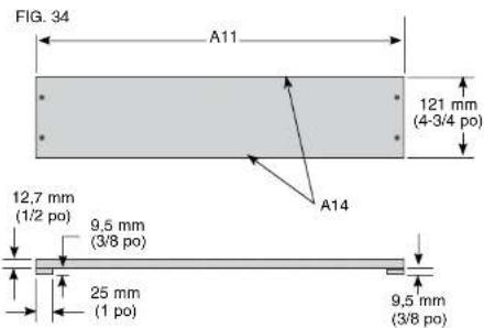 DEWALT DW744X - Guide longitudinal auxiliaire etroit (Fig. 34, 36) - 1