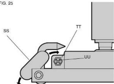 DEWALT DW744X - REGLAGE DU GUIDE D'ONGLET (FIG. 25) - 1