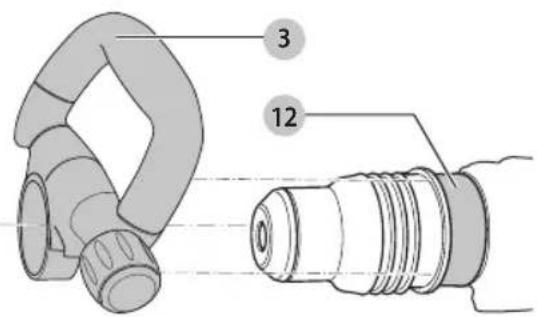 DEWALT D25604K - Side Handle (Fig. A, B) - 2