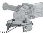 DEWALT D28493N - INSTALLATION DU DISPOSITIF DE PROTECTION POUR LES MEULES BOISSEaux CONQUES - 1