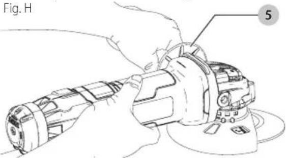 DEWALT DWE43131 - Posición adecuada de las manos (Fig. H) - 1