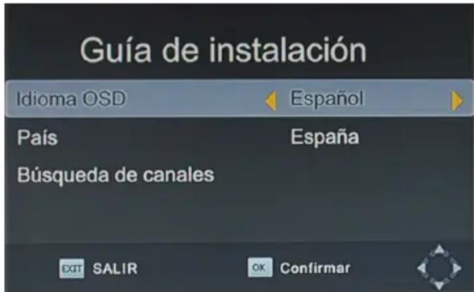 THOMSON THD315TB - MENÜ DE CONFIGURACION DEL TDT - 1