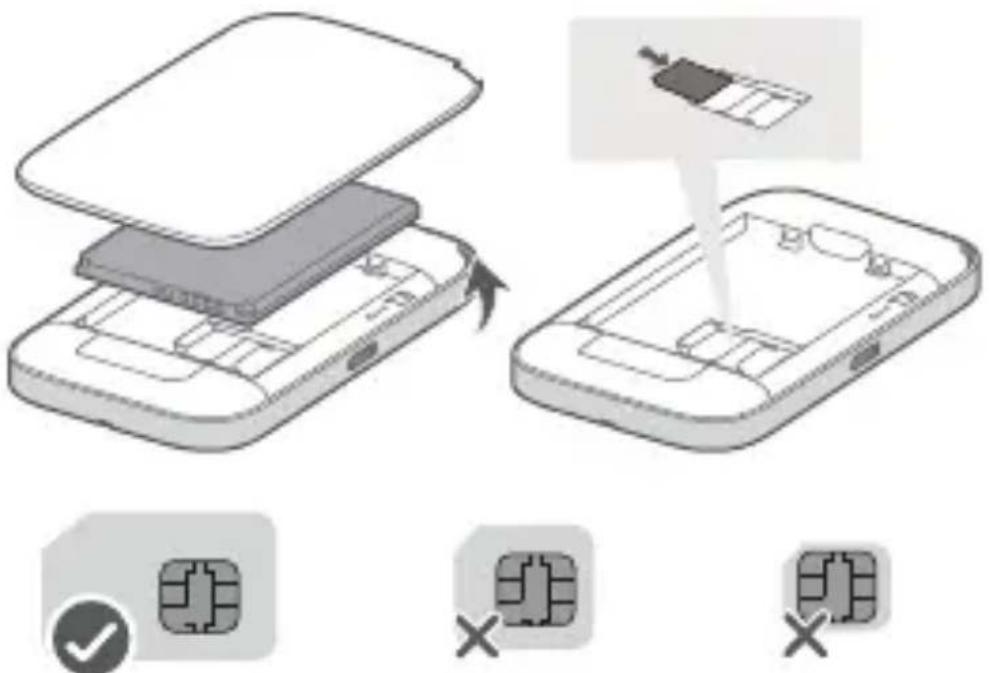 HUAWEI Mobile WiFi 3s - Einsetzen der SIM-Karte - 1